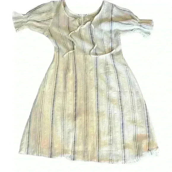 906 The Label Midi Dress Pin Striped 100% Rayon Size XL​ - Picture 6 of 8